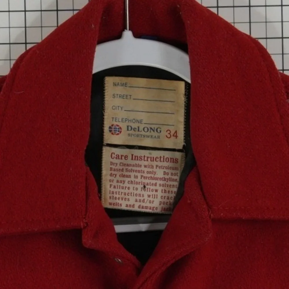 Vintage Louisville Cardinals UL Varsity Jacket Men's Size Medium 34 Red Wool - Picture 5 of 6
